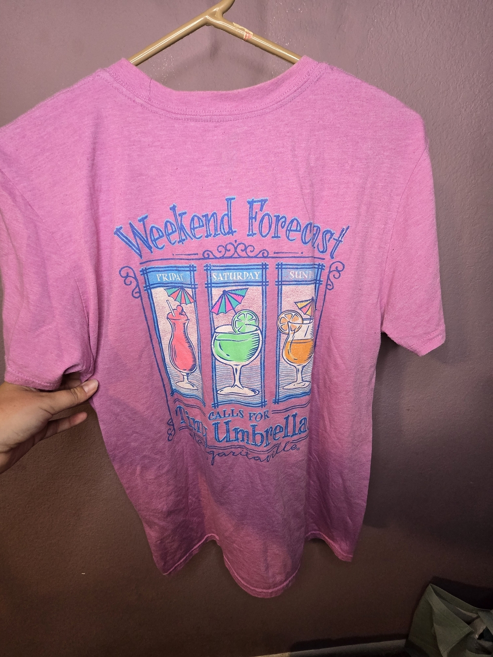 Margaritaville Pink 'Weekend Forecast' Graphic Tee